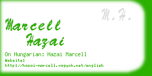 marcell hazai business card